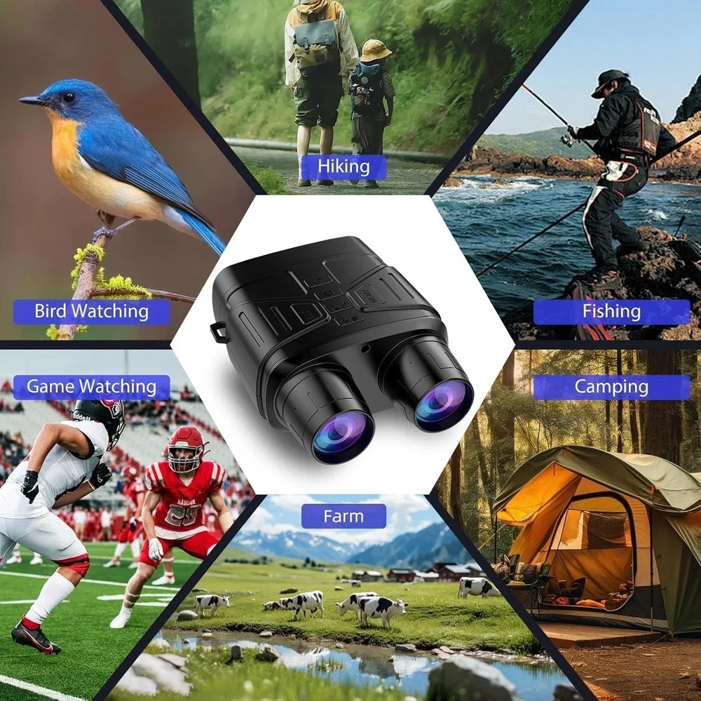4K Night Vision Goggles Binoculars – 5000mAh Battery,‎ 32GB, HD Photo & Video